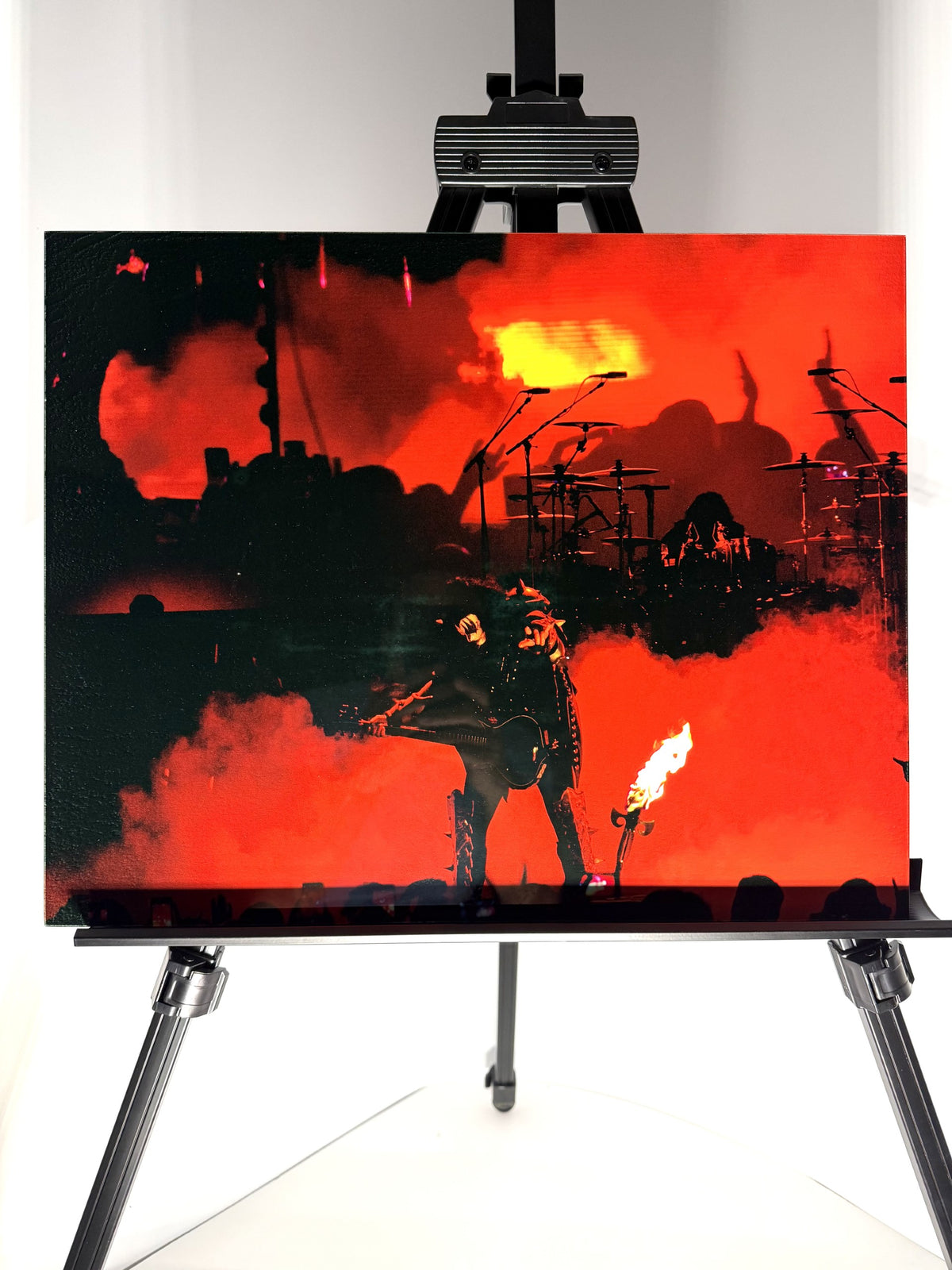 KISS "The Demon" Live Stage Inferno Concert Print – Premium Acrylic & Metal Wall Art
