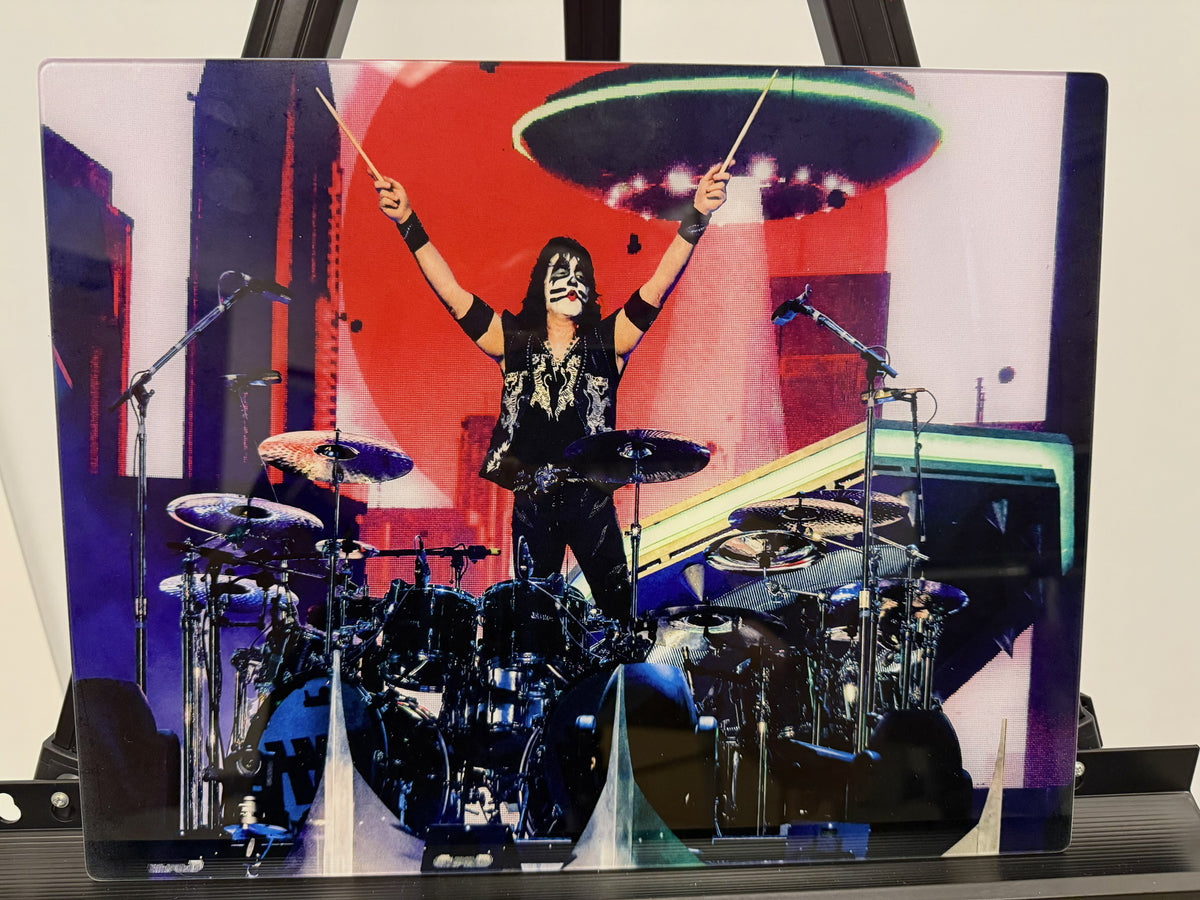 KISS Eric Singer "The Catman" Stage Solo Concert Print – Premium Acrylic & Metal Wall Art