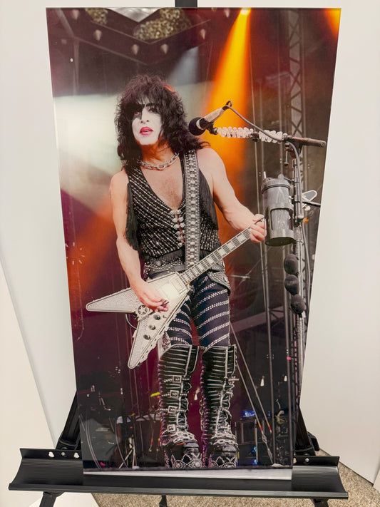 KISS Paul Stanley "The Starchild" Live Concert Print – Premium Acrylic & Metal Wall Art